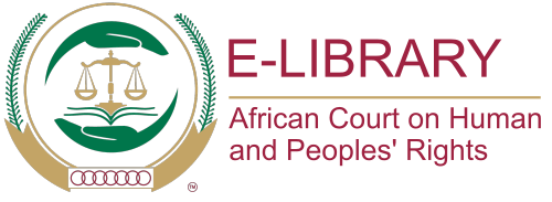 African Court on Human and Peoples' Rights eLibrary